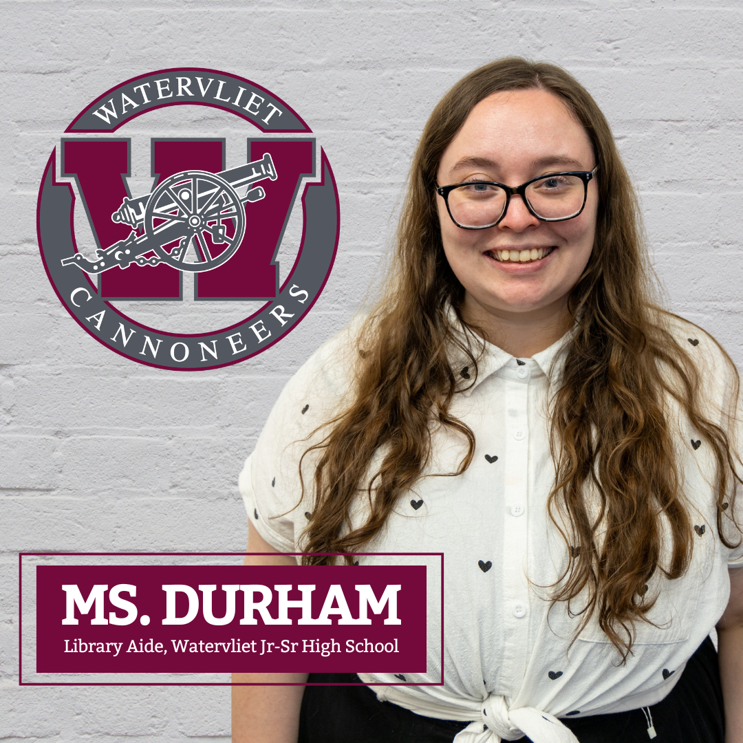 image of WJSHS library aide Bailey Durham