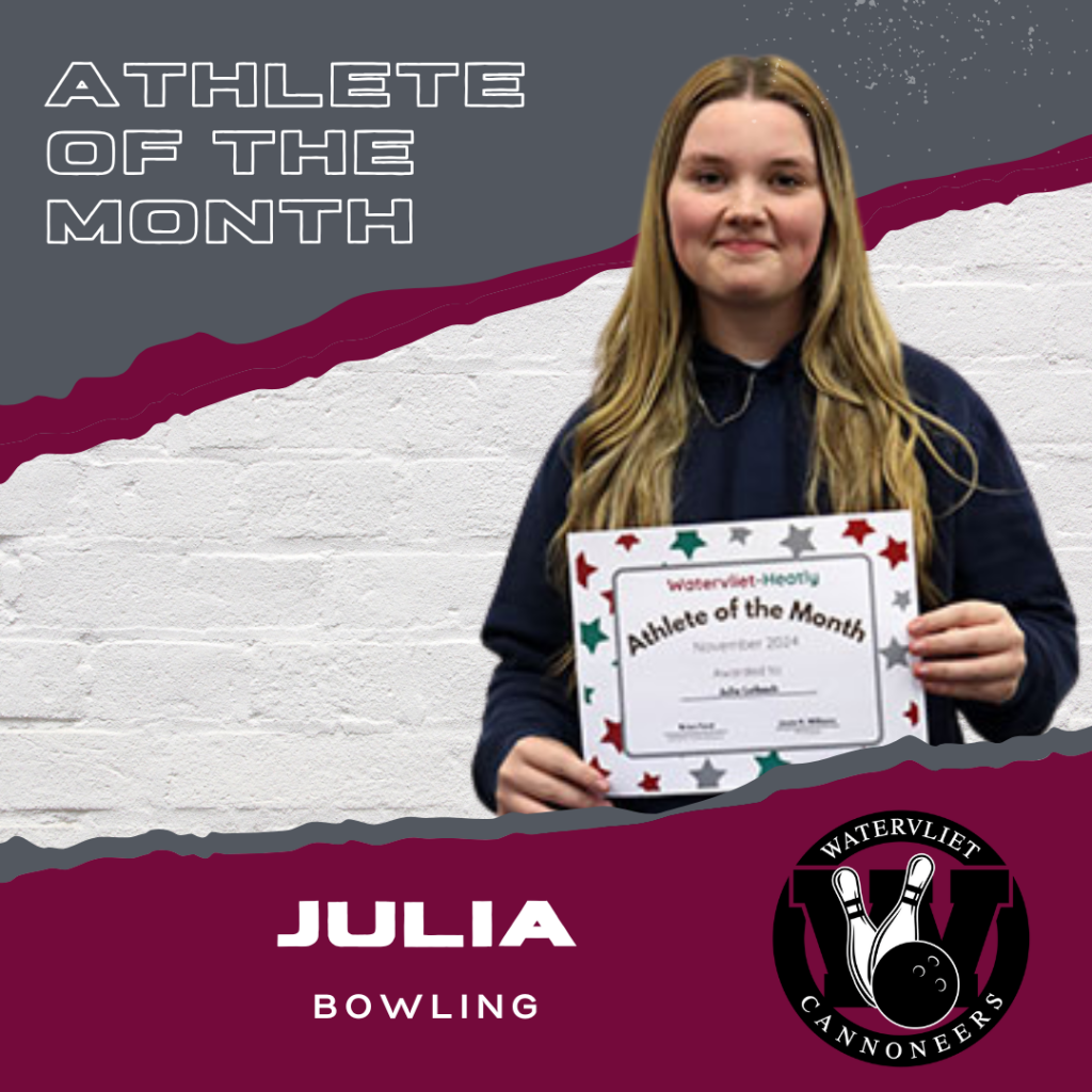 Varsity Bowling Student athlete of the month for November