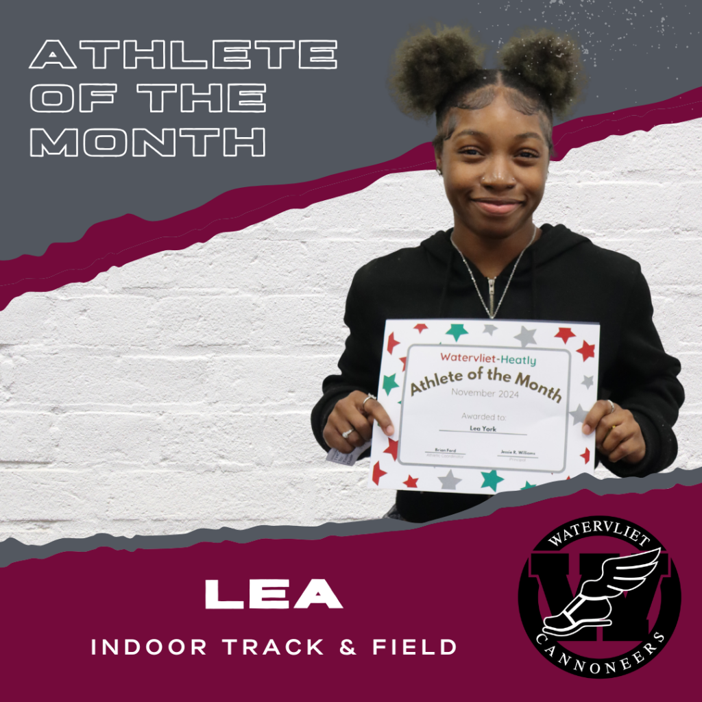 Varsity indoor track and field student athlete of the month for November 