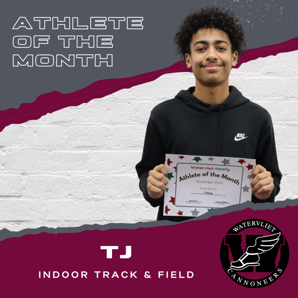 Varsity indoor track and field student athlete of the month for November 