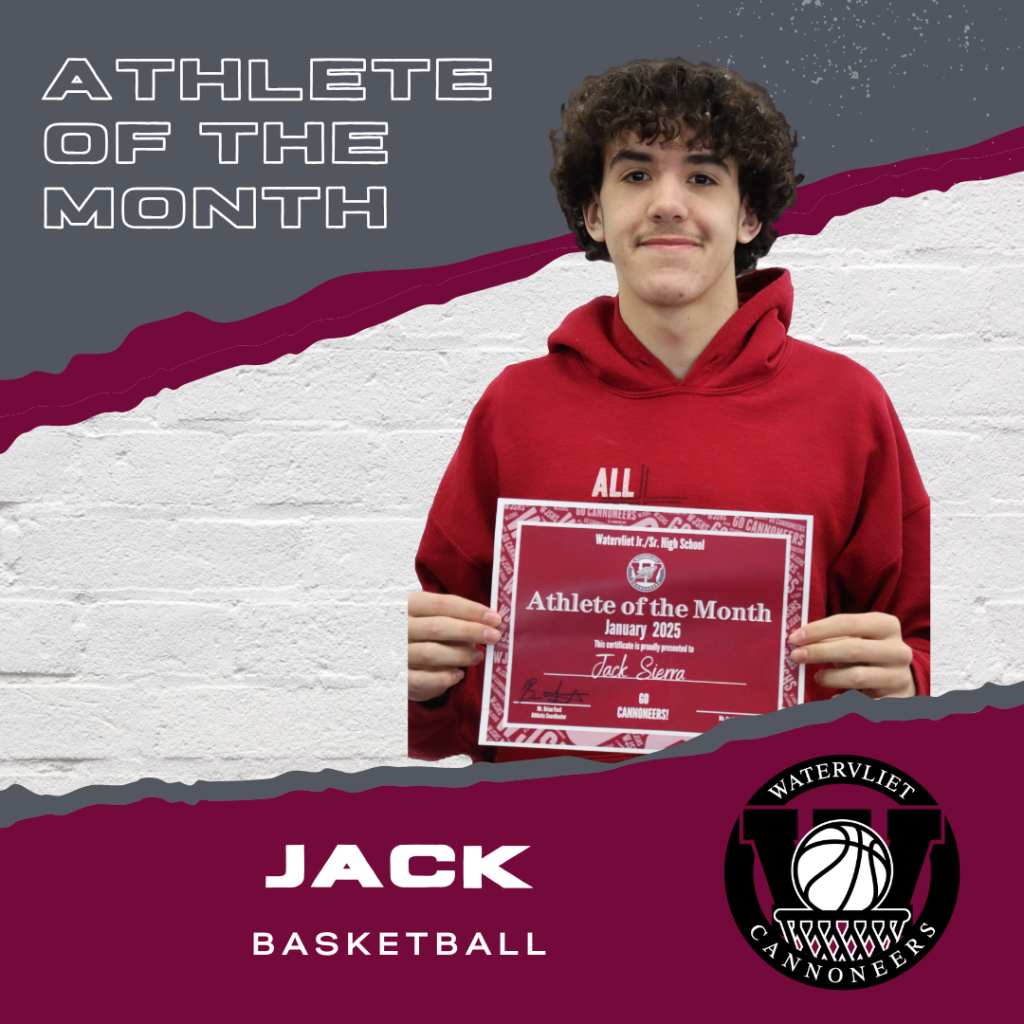 Boys basketball player named January Athlete of the Month